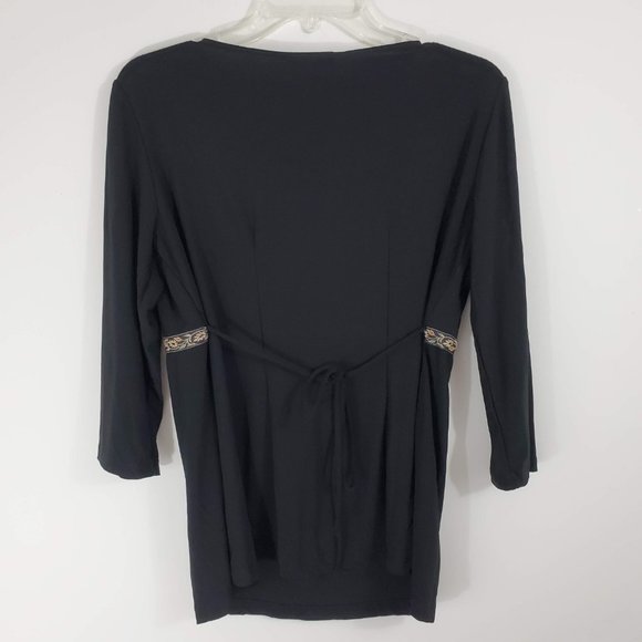 Motherhood Maternity Black 3/4 Sleeve Top - Picture 2 of 6